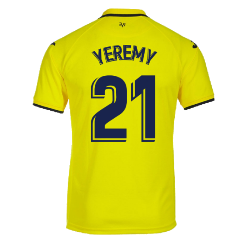 2022-2023 Villarreal Home Shirt (Kids) (YEREMY 21)