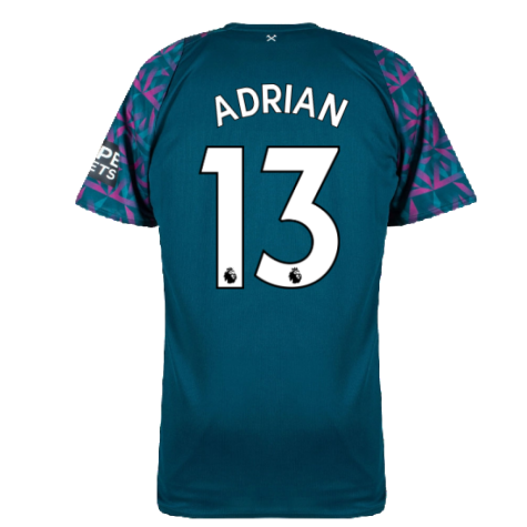 2022-2023 West Ham Home Goalkeeper Shirt (ADRIAN 13)