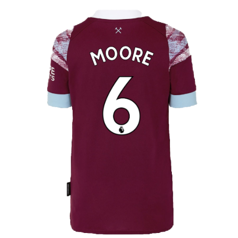 2022-2023 West Ham Home Shirt (Kids) (MOORE 6)