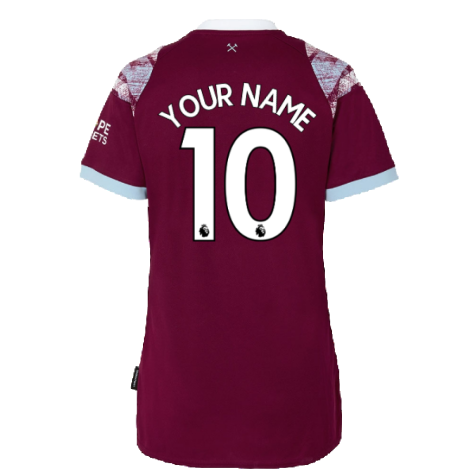 2022-2023 West Ham Home Shirt (Ladies) (Your Name)