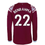 2022-2023 West Ham Long Sleeve Home Shirt (BENRAHMA 22)