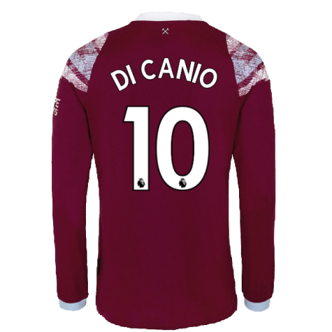 2022-2023 West Ham Long Sleeve Home Shirt (DI CANIO 10)