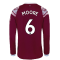 2022-2023 West Ham Long Sleeve Home Shirt (MOORE 6)