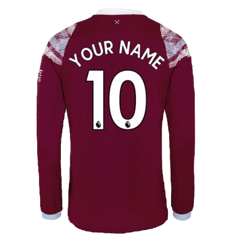 2022-2023 West Ham LS Home Shirt (Kids) (Your Name)