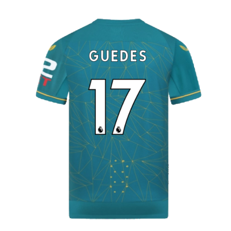 2022-2023 Wolves Away Pro Jersey (GUEDES 17)