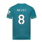 2022-2023 Wolves Away Pro Jersey (NEVES 8)
