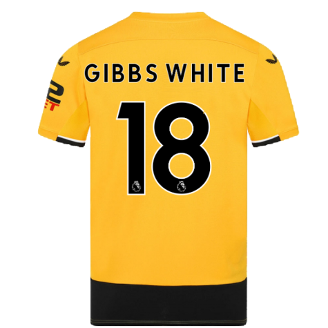 2022-2023 Wolves Home Shirt (GIBBS WHITE 18)