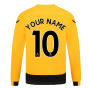 2022-2023 Wolves Long Sleeve Home Shirt (Kids) (Your Name)