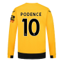 2022-2023 Wolves Long Sleeve Home Shirt (PODENCE 10)
