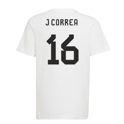 2022 Argentina World Cup Winners Tee (White) (J CORREA 16)