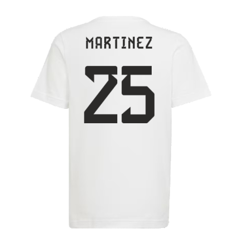 2022 Argentina World Cup Winners Tee (White) (MARTINEZ 25)