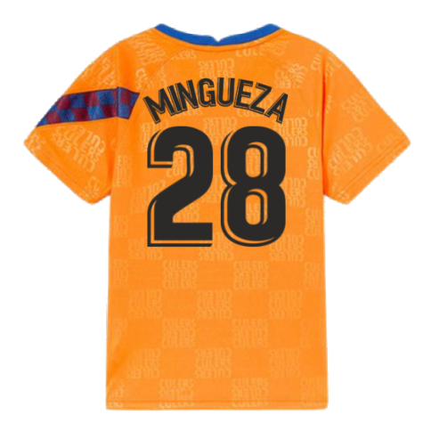 2022 Barcelona Nike Dri-Fit Pre Match Shirt (Kids) (MINGUEZA 28)