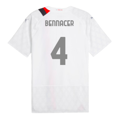 2023-2024 AC Milan Away Authentic Shirt (Bennacer 4)