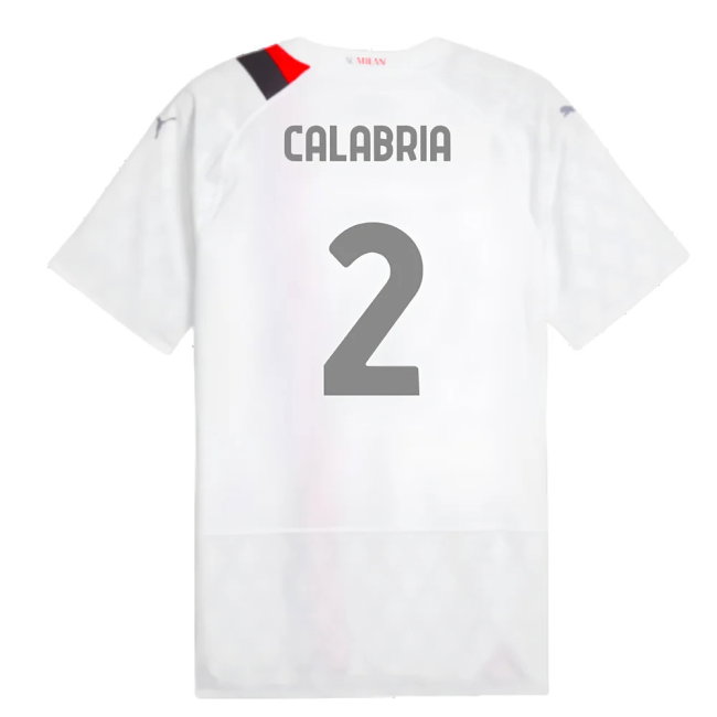 2023-2024 AC Milan Away Authentic Shirt (Calabria 2)