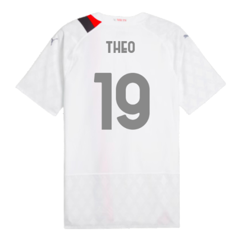 2023-2024 AC Milan Away Authentic Shirt (Theo 19)