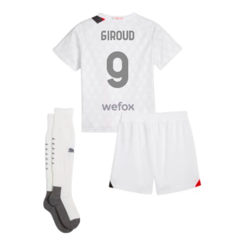 2023-2024 AC Milan Away Mini Kit (Giroud 9)