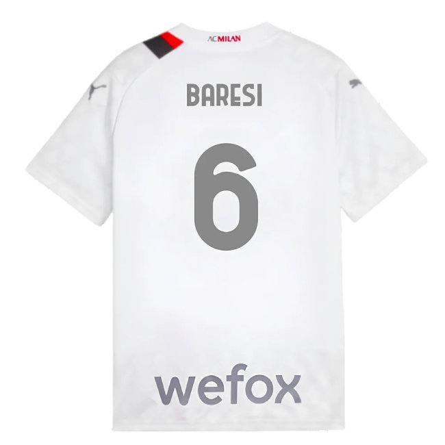 2023-2024 AC Milan Away Shirt (Kids) (Baresi 6)