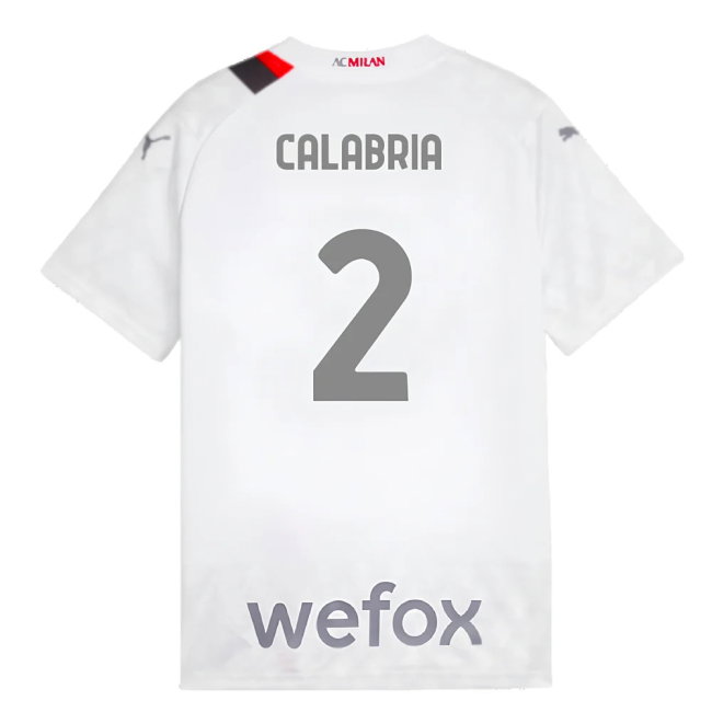 2023-2024 AC Milan Away Shirt (Kids) (Calabria 2)