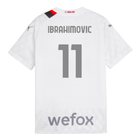 2023-2024 AC Milan Away Shirt (Kids) (Ibrahimovic 11)