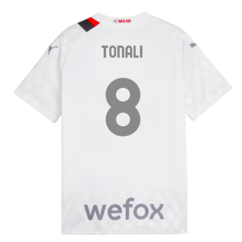2023-2024 AC Milan Away Shirt (Kids) (Tonali 8)