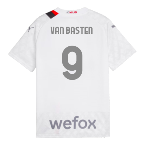 2023-2024 AC Milan Away Shirt (Kids) (Van Basten 9)