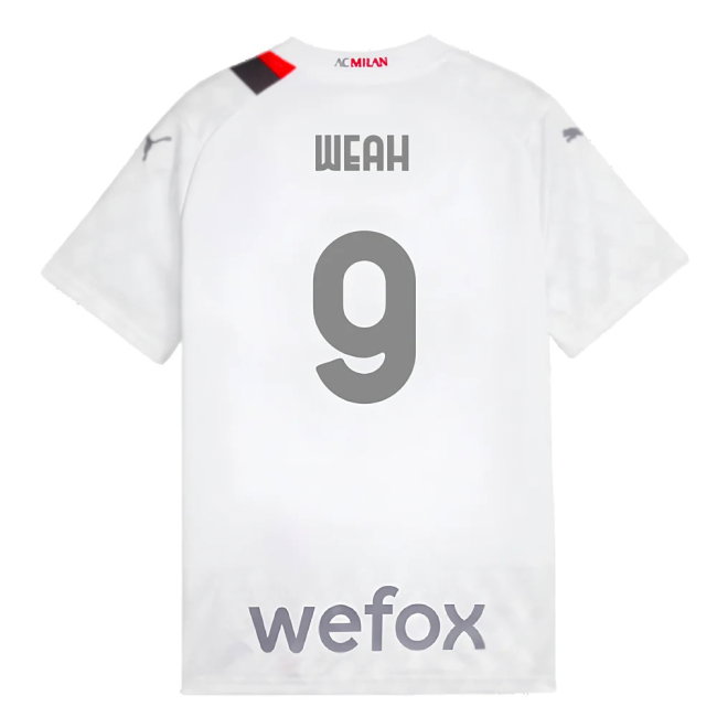 2023-2024 AC Milan Away Shirt (Kids) (Weah 9)