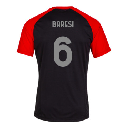2023-2024 AC Milan Casuals Tee (Black) (Baresi 6)