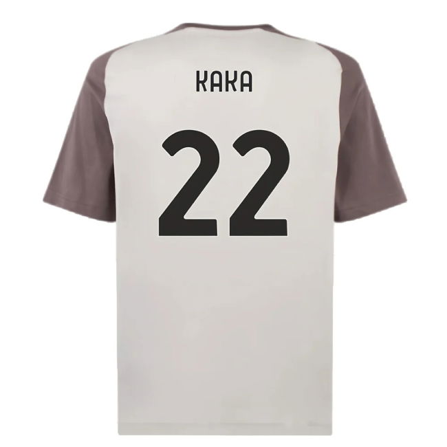 2023-2024 AC Milan Casuals Tee (Light Grey) (Kaka 22)