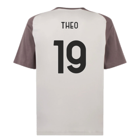 2023-2024 AC Milan Casuals Tee (Light Grey) (Theo 19)