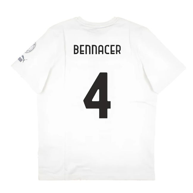 2023-2024 AC Milan FtblCore Graphic Tee (Grey) (Bennacer 4)
