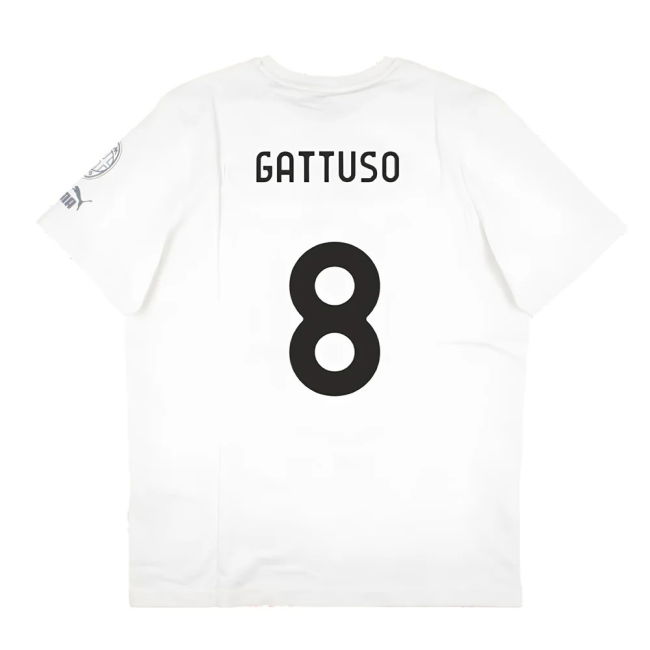 2023-2024 AC Milan FtblCore Graphic Tee (Grey) (Gattuso 8)