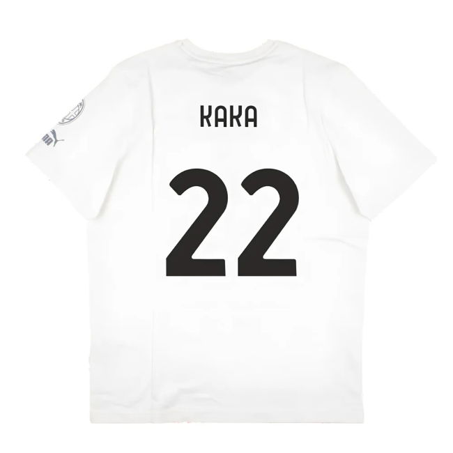 2023-2024 AC Milan FtblCore Graphic Tee (Grey) (Kaka 22)