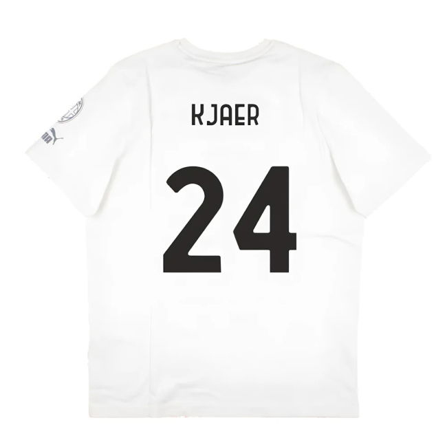 2023-2024 AC Milan FtblCore Graphic Tee (Grey) (Kjaer 24)