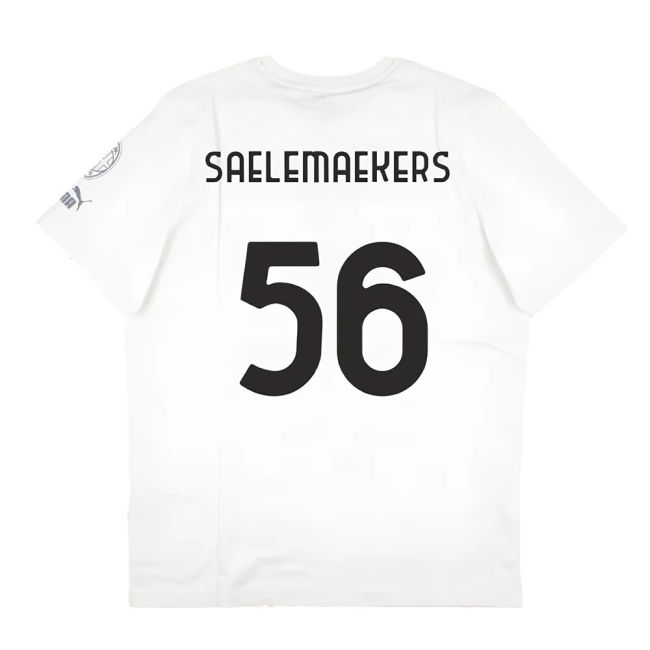 2023-2024 AC Milan FtblCore Graphic Tee (Grey) (Saelemaekers 56)