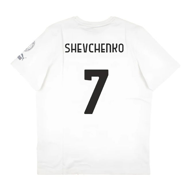 2023-2024 AC Milan FtblCore Graphic Tee (Grey) (Shevchenko 7)
