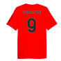 2023-2024 AC Milan FtblCore Graphic Tee (Red) (Van Basten 9)