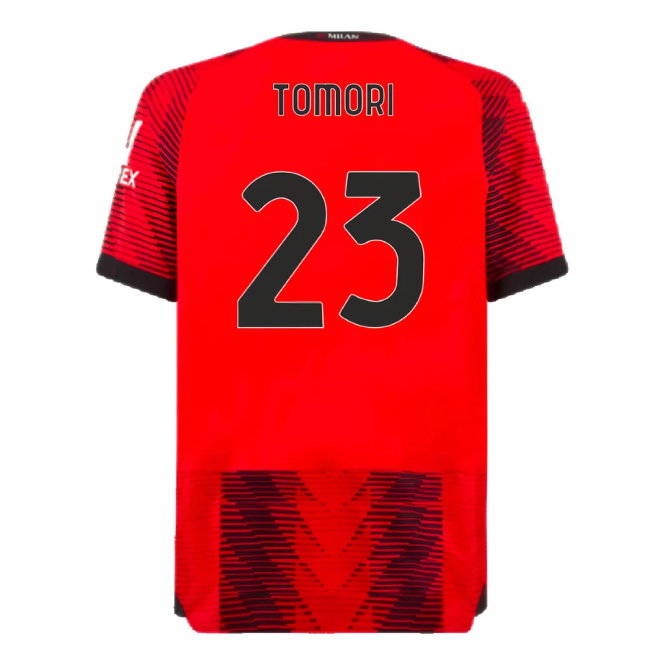 2023-2024 AC Milan Home Authentic Shirt (Tomori 23)