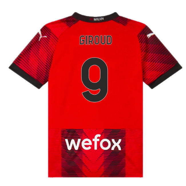 2023-2024 AC Milan Home Shirt (Kids) (Giroud 9)