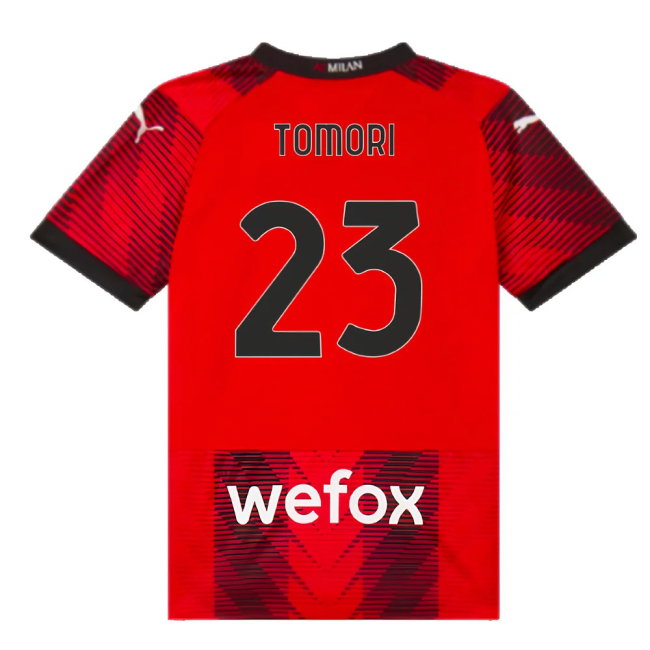 2023-2024 AC Milan Home Shirt (Kids) (Tomori 23)