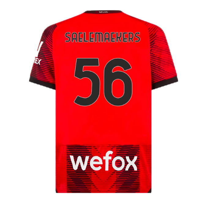 2023-2024 AC Milan Home Shirt (Saelemaekers 56)