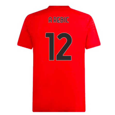 2023-2024 AC Milan Training Jersey (Red) (A Rebic 12)