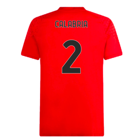 2023-2024 AC Milan Training Jersey (Red) (Calabria 2)