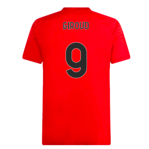2023-2024 AC Milan Training Jersey (Red) (Giroud 9)