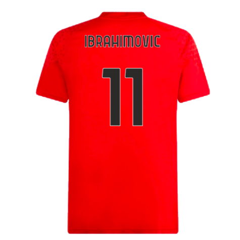 2023-2024 AC Milan Training Jersey (Red) (Ibrahimovic 11)