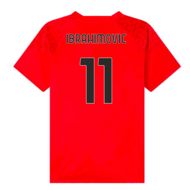 2023-2024 AC Milan Training Jersey (Red) - Kids (Ibrahimovic 11)