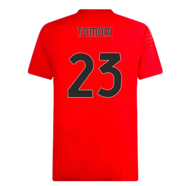 2023-2024 AC Milan Training Jersey (Red) (Tomori 23)