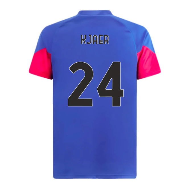 2023-2024 AC Milan Training Jersey (Royal Sapphire) (Kjaer 24)