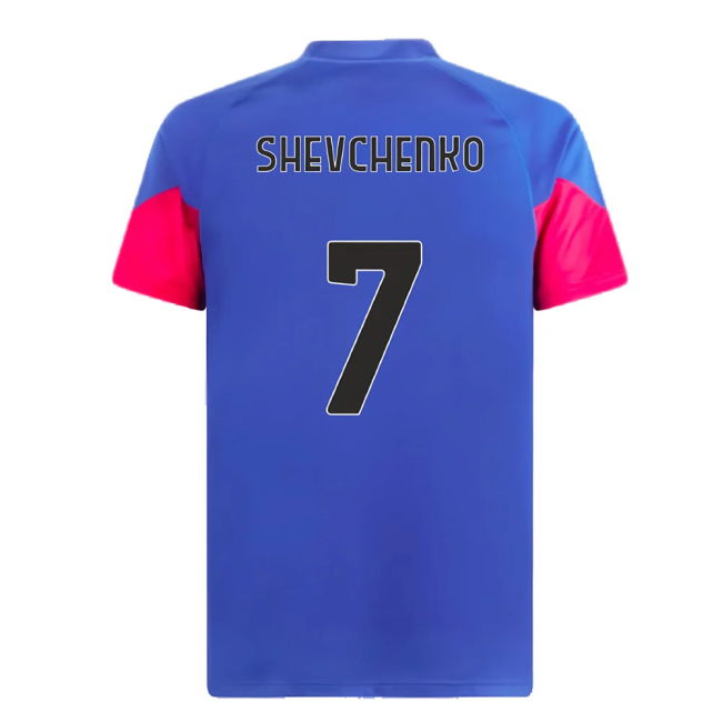 2023-2024 AC Milan Training Jersey (Royal Sapphire) (Shevchenko 7)