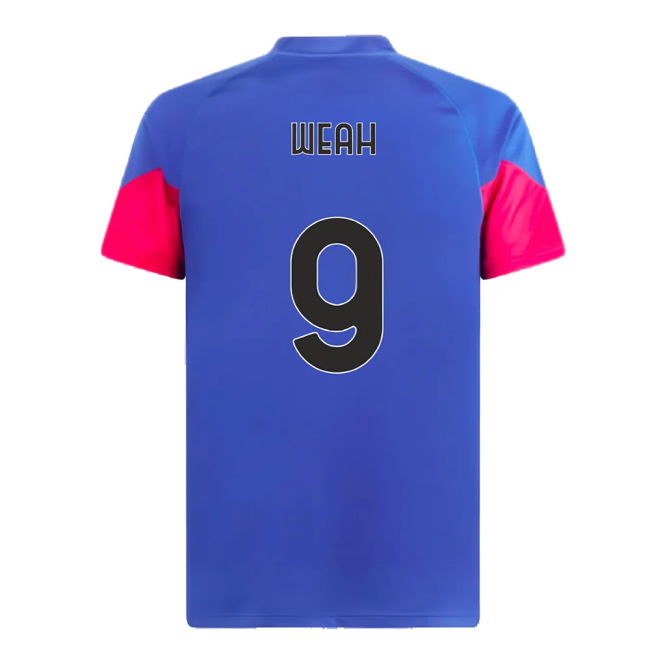 2023-2024 AC Milan Training Jersey (Royal Sapphire) (Weah 9)