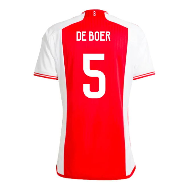2023-2024 Ajax Home Shirt (DE BOER 5)
